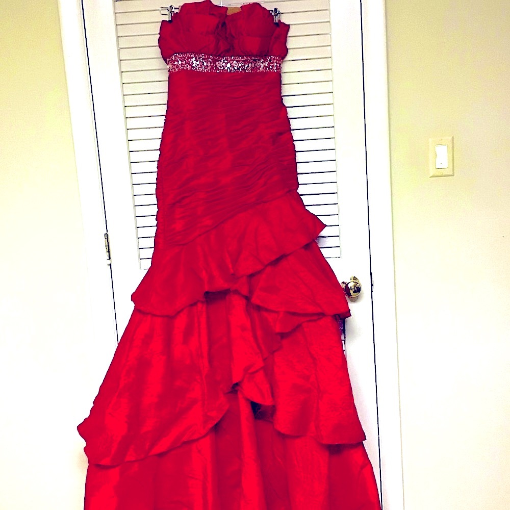 Long Strapless Dress